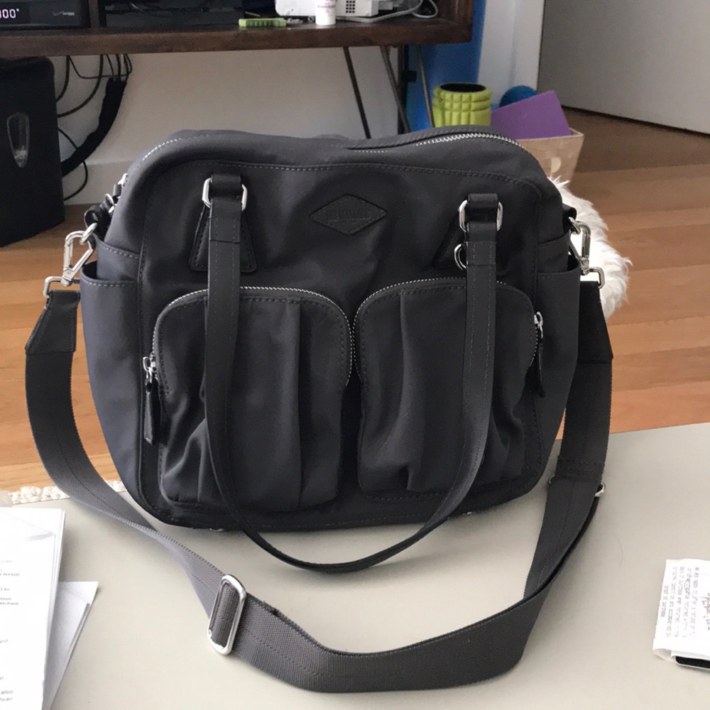 MZ Wallace Grey shoulder/crossbody bag